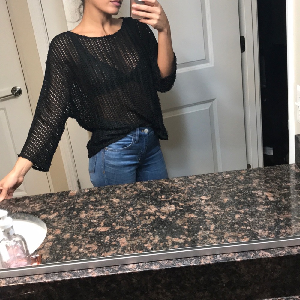 Zara sheer top
